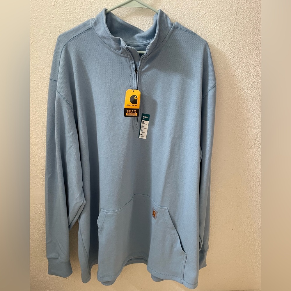 New Carhartt HEAVYWEIGHT LONG-SLEEVE 1/2 ZIP THERMAL SHIRT